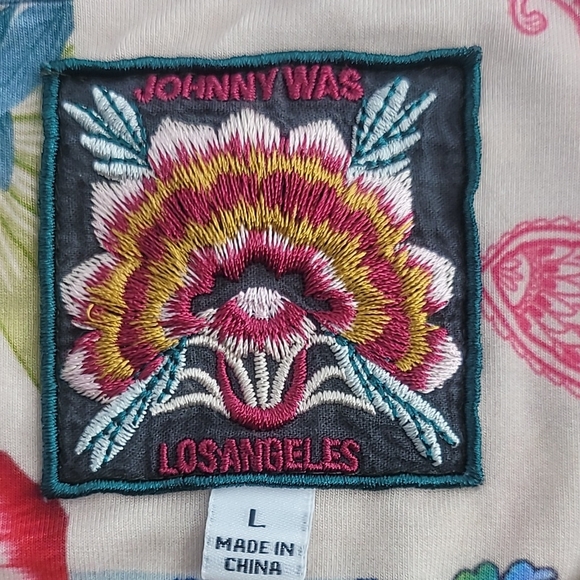 Johnny Was Light Dreamer Multicolor Floral Women's Top - Picture 2 of 6